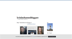 Desktop Screenshot of kristinehamnsbloggare.blogg.se