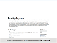 Tablet Screenshot of hemligaloparen.blogg.se