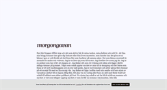 Desktop Screenshot of morgongavan.blogg.se