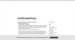 Desktop Screenshot of joschbergintebusig.blogg.se