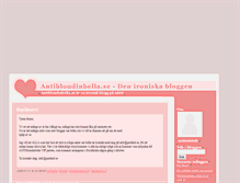 Tablet Screenshot of antiblondinbella.blogg.se