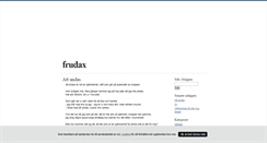 Desktop Screenshot of frudax.blogg.se