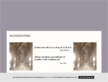 Tablet Screenshot of bloggdistans.blogg.se