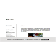 Tablet Screenshot of kvallsmat.blogg.se