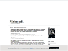 Tablet Screenshot of michmusik.blogg.se