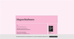 Desktop Screenshot of meganmathsson.blogg.se