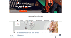 Desktop Screenshot of amandaegilson.blogg.se