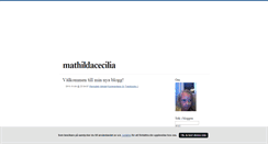 Desktop Screenshot of mathildacecilia.blogg.se