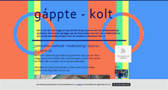 Desktop Screenshot of gapptekolt.blogg.se