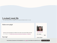 Tablet Screenshot of louiselivelife.blogg.se