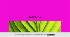 Desktop Screenshot of blondbunny.blogg.se