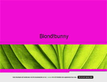 Tablet Screenshot of blondbunny.blogg.se