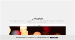 Desktop Screenshot of gaypappor.blogg.se