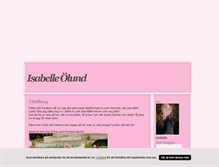 Tablet Screenshot of isabelleolund.blogg.se