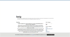 Desktop Screenshot of letrip.blogg.se