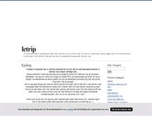 Tablet Screenshot of letrip.blogg.se