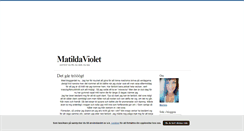 Desktop Screenshot of matildaviolet.blogg.se