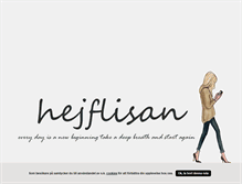 Tablet Screenshot of hejflisan.blogg.se