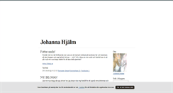 Desktop Screenshot of johannahjalm.blogg.se