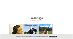 Desktop Screenshot of freakinggal.blogg.se