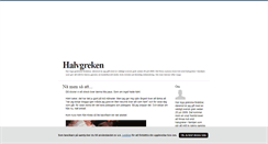 Desktop Screenshot of halvgrek.blogg.se