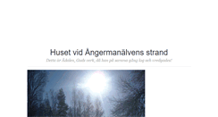 Desktop Screenshot of angermanalvens.blogg.se