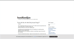 Desktop Screenshot of hundfamiljen.blogg.se