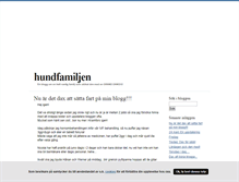 Tablet Screenshot of hundfamiljen.blogg.se