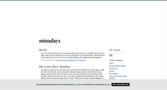 Desktop Screenshot of minadays.blogg.se