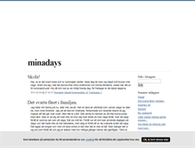 Tablet Screenshot of minadays.blogg.se