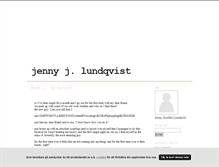 Tablet Screenshot of jennylundquist.blogg.se