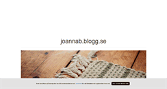 Desktop Screenshot of joannab.blogg.se