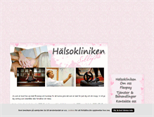 Tablet Screenshot of halsokliniken.blogg.se