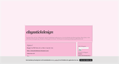 Desktop Screenshot of elsysstickdesign.blogg.se