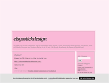 Tablet Screenshot of elsysstickdesign.blogg.se