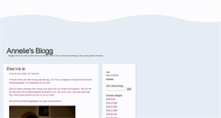 Desktop Screenshot of annelie.blogg.se