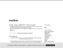 Tablet Screenshot of marlene.blogg.se