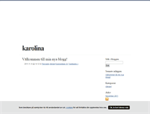 Tablet Screenshot of karolina.blogg.se
