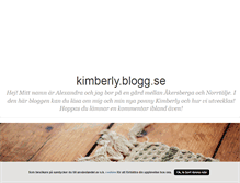 Tablet Screenshot of kimberly.blogg.se