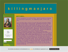 Tablet Screenshot of killingmanjaro.blogg.se