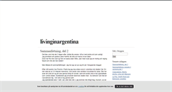 Desktop Screenshot of livinginargentina.blogg.se