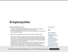 Tablet Screenshot of livinginargentina.blogg.se