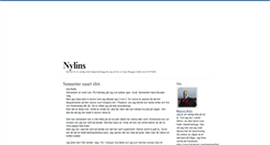 Desktop Screenshot of nylins.blogg.se