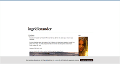 Desktop Screenshot of ingridlenander.blogg.se