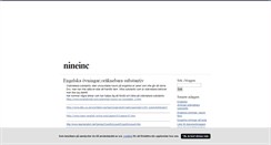 Desktop Screenshot of nineinc.blogg.se