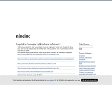 Tablet Screenshot of nineinc.blogg.se