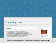 Tablet Screenshot of minmulligasida.blogg.se
