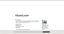 Desktop Screenshot of mikaelalyander.blogg.se