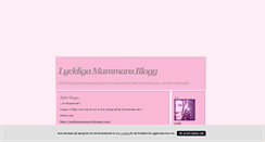 Desktop Screenshot of lyckligamammans.blogg.se