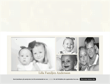 Tablet Screenshot of lillafamiljenandersson.blogg.se